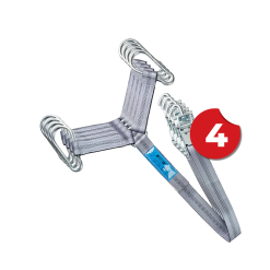 Pachet 4 buc – Chinga ancorare auto cu carabine (pentru Dolly / Furculita) 5 Tone